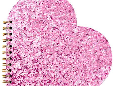 Valentine s Notebook - Pink Glitter Heart Fashion