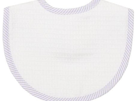 Lilac Seersucker Stripe Bib Supply