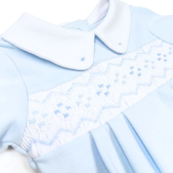 Ethan Smocked Collared Bubble For Sale