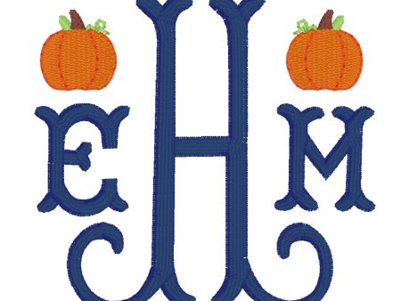 Fishtail Pumpkin Monogram Hot on Sale