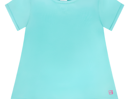 Bridget Basic Tee - Totally Turquoise For Discount