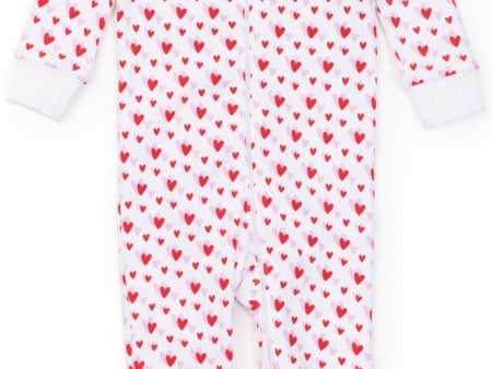 Parker Zipper Pajama - Heart to Heart Pink Online Sale