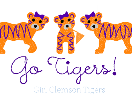 Clemson Tigers Monogram - Girl Online