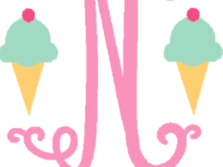 Ice Cream Monogram For Sale