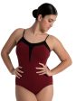 Capezio - Majestic Lines Cleo Leotard - Adult (12053W) - Cabernet Online