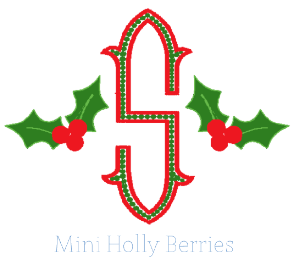 Mini Holly Berries Monogram Supply