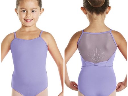 *Bloch - Deco Diamante Back Camisole Leotard - Child (CL4847) - Lilac Online now