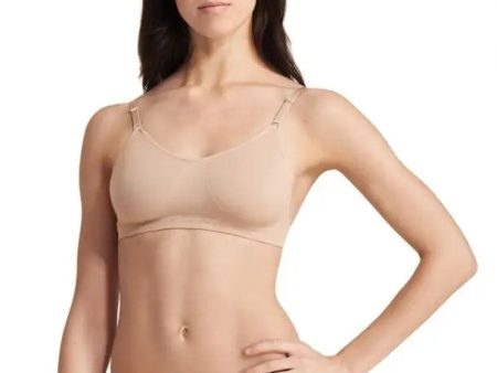 Capezio - Overs & Unders Seamless Clear Back Bra - Adult (3683) - Nude on Sale