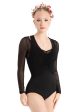 Capezio - Wildflower Meadow Mesh Top - Adult (12094W) - Black Hot on Sale