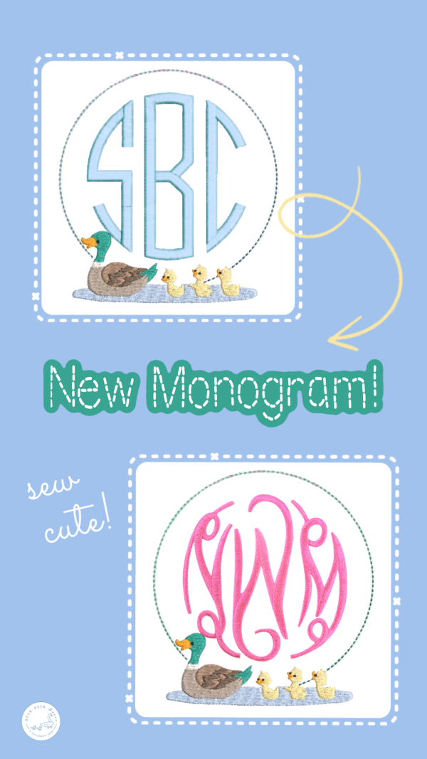 Mallard Circle Monogram Fashion