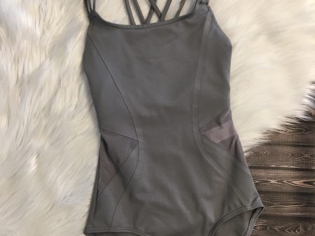 Capezio - Mesh Insert Strappy Cami Leo - Adult (11287W) - Grey Online now