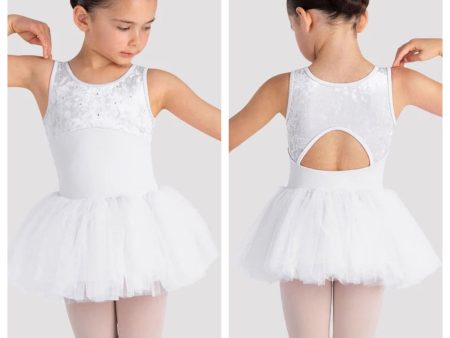 *Bloch - Callie Tank Tutu Dress - Child (CL5635) - White For Discount