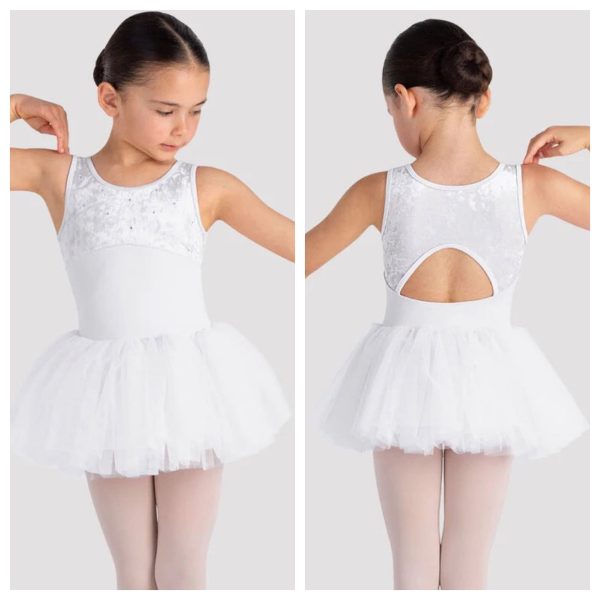 *Bloch - Callie Tank Tutu Dress - Child (CL5635) - White For Discount