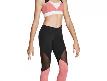 Bloch - Girls Full Length Leggings - Child (FP5209C) - Coral on Sale