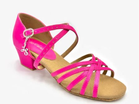 So Danca - Mambo 1.25  Heel Open Toe Ballroom Shoe - Child Adult (BL300) - Hot Pink Sale