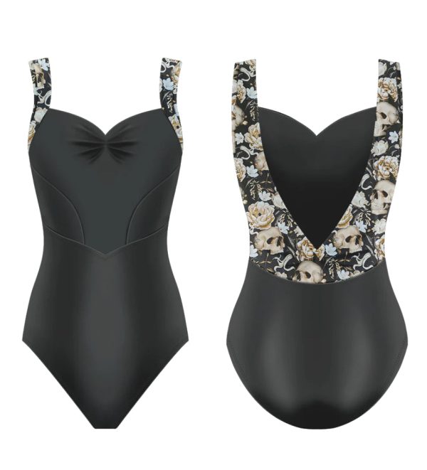 Danse De Paris - Isla Leotard - Adult (L0029L) - Squelette Blanc FINAL SALE Supply