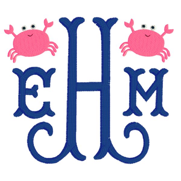 Fishtail Crab Monogram Online Sale