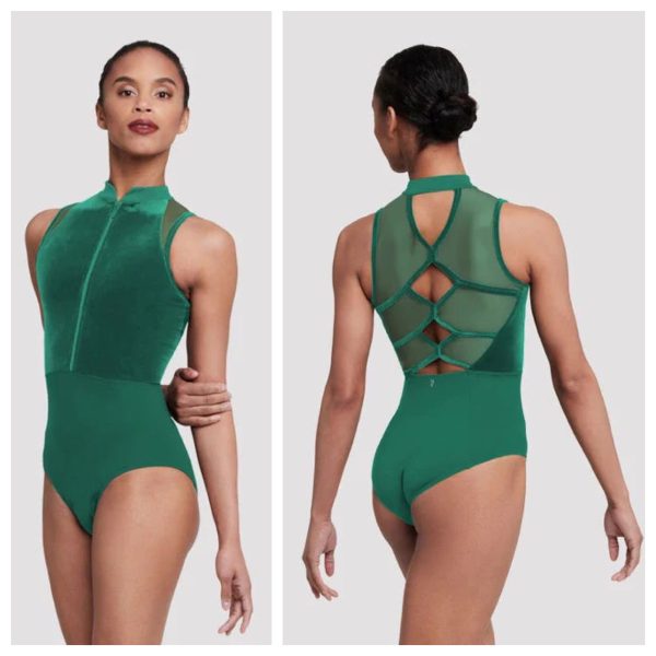 Bloch - Elosie Zip Front Leotard - Adult (L5287) - Emerald For Cheap