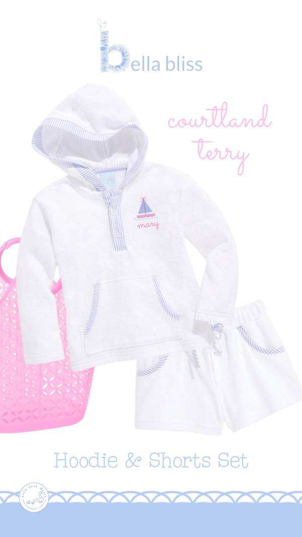 Girls Sailboats Monogram Fashion