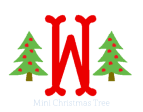 Mini Christmas Tree Monogram on Sale