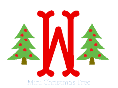 Mini Christmas Tree Monogram on Sale