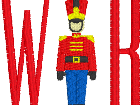 Toy Soldier with Tall Block Monogram Online now