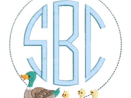 Mallard Circle Monogram Fashion