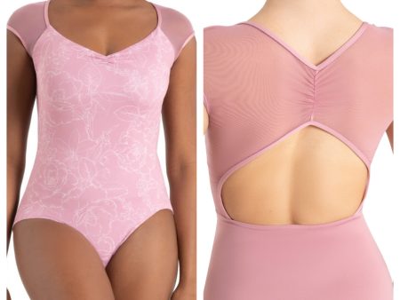 *Capezio - Wildflower Daisy Cap Sleeve Leotard - Child Adult (12089C 12089W) - Outline Floral Lilas Online Hot Sale