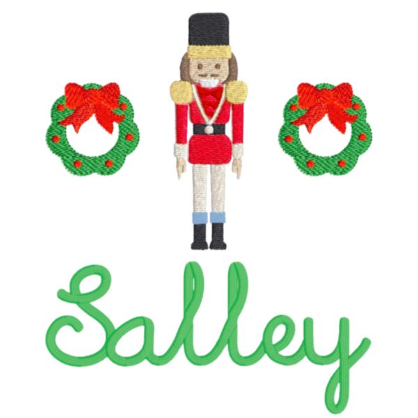 Nutcracker Wreath Monogram Sale