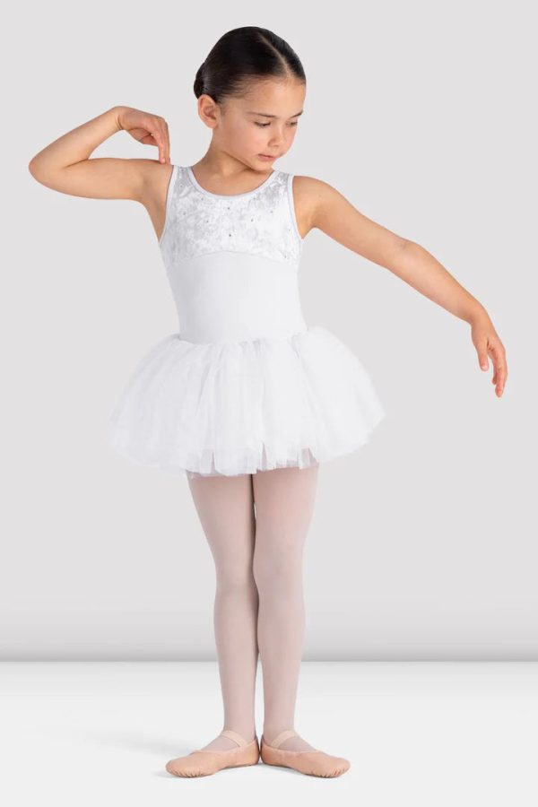 *Bloch - Callie Tank Tutu Dress - Child (CL5635) - White For Discount