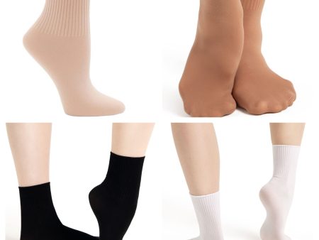 Capezio - Ribbed Dance Sock (ABG022) - Assorted Colors Discount