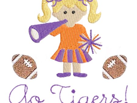 Cheerleader Football Monogram on Sale