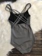 Capezio - Mesh Insert Strappy Cami Leo - Adult (11287W) - Grey Online now