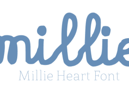 Millie Heart Font For Cheap