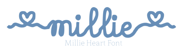 Millie Heart Font For Cheap