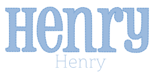 Henry Vintage Stitch Outline Font Discount