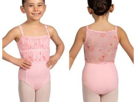 *Bloch - Brooke Petal Scoop Neck Mesh Back Leotard - Child (CL5247) - Candy Pink Discount