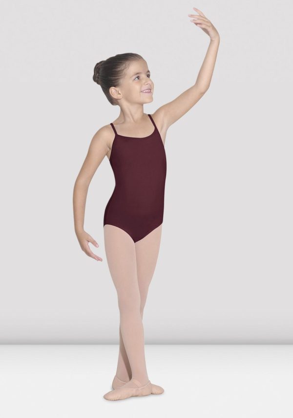 Bloch - Parem Camisole Leotard - Child (CL5607) - Burgundy Hot on Sale