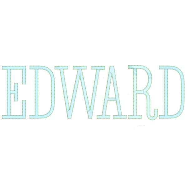 Edward Outline Name Font Supply