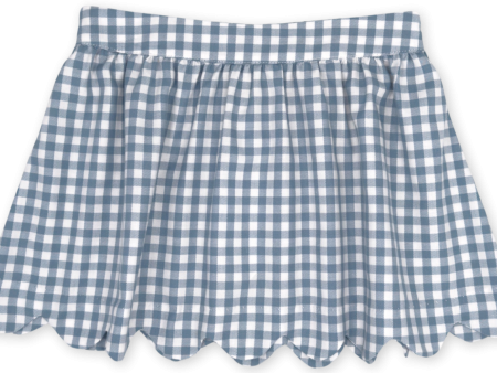 Susie Skirt - Stone Blue Check Online