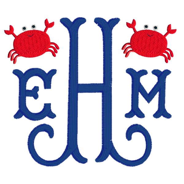 Fishtail Crab Monogram Online Sale