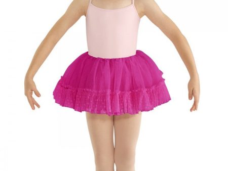 Bloch - Heart Mesh Ruffle Hem Tutu - Child (CR8111) - Hot Pink FINAL SALE Online now