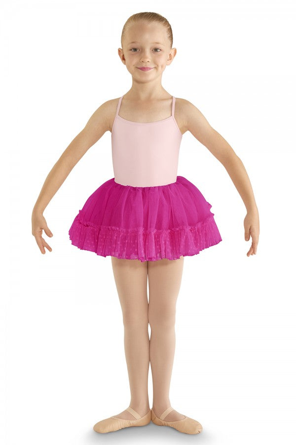 Bloch - Heart Mesh Ruffle Hem Tutu - Child (CR8111) - Hot Pink FINAL SALE Online now