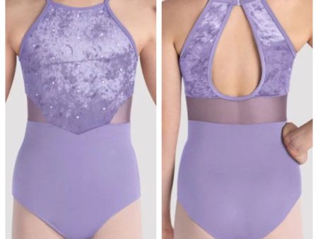 *Bloch - Rosie Halterneck Leotard - Child (CL5665) - Lilac Sale