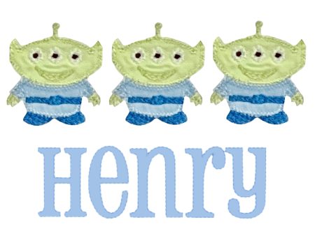 Toy Story Alien Applique Monogram Online Hot Sale