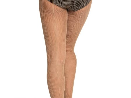 Capezio - Studio Basics Fishnet Seamed Tight - Child - (3408C) Caramel Hot on Sale