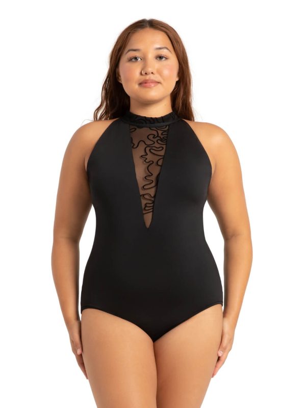 Capezio - Bella Notte Danza Leotard - Adult (12159W) - Black on Sale