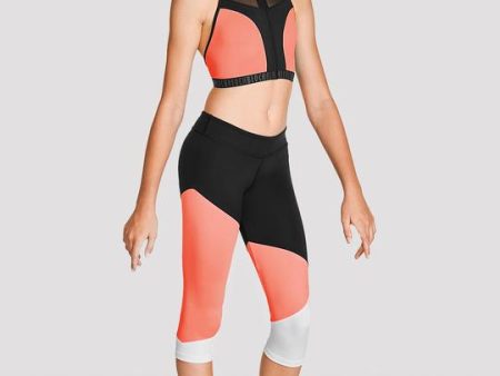 Bloch - Girls Capri Leggings - Child (FP5208C) - Coral on Sale