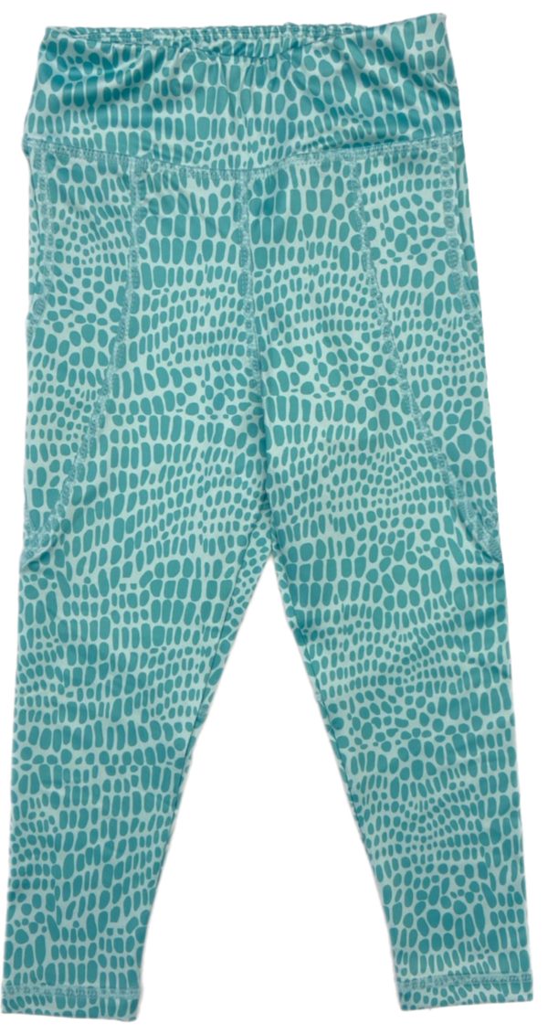 Leggings - Aqua Ovals Online Sale