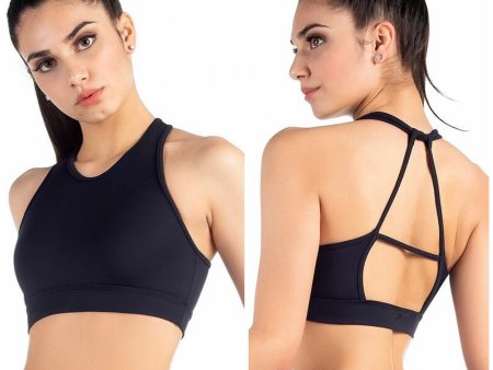 So Danca - Buena Halter Crop Top - Adult (RDE-2088ME) - Black Hot on Sale